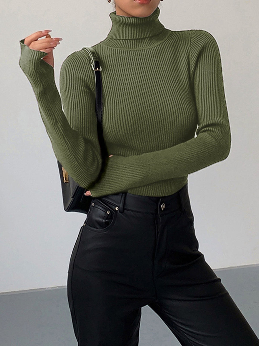 Madeleine | Women's Ribbed Turtleneck Jumper, Perfect for Everyday Wear | Everlasting Boutique