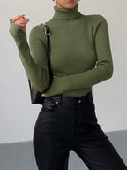Madeleine | Women's Ribbed Turtleneck Jumper, Perfect for Everyday Wear | Everlasting Boutique