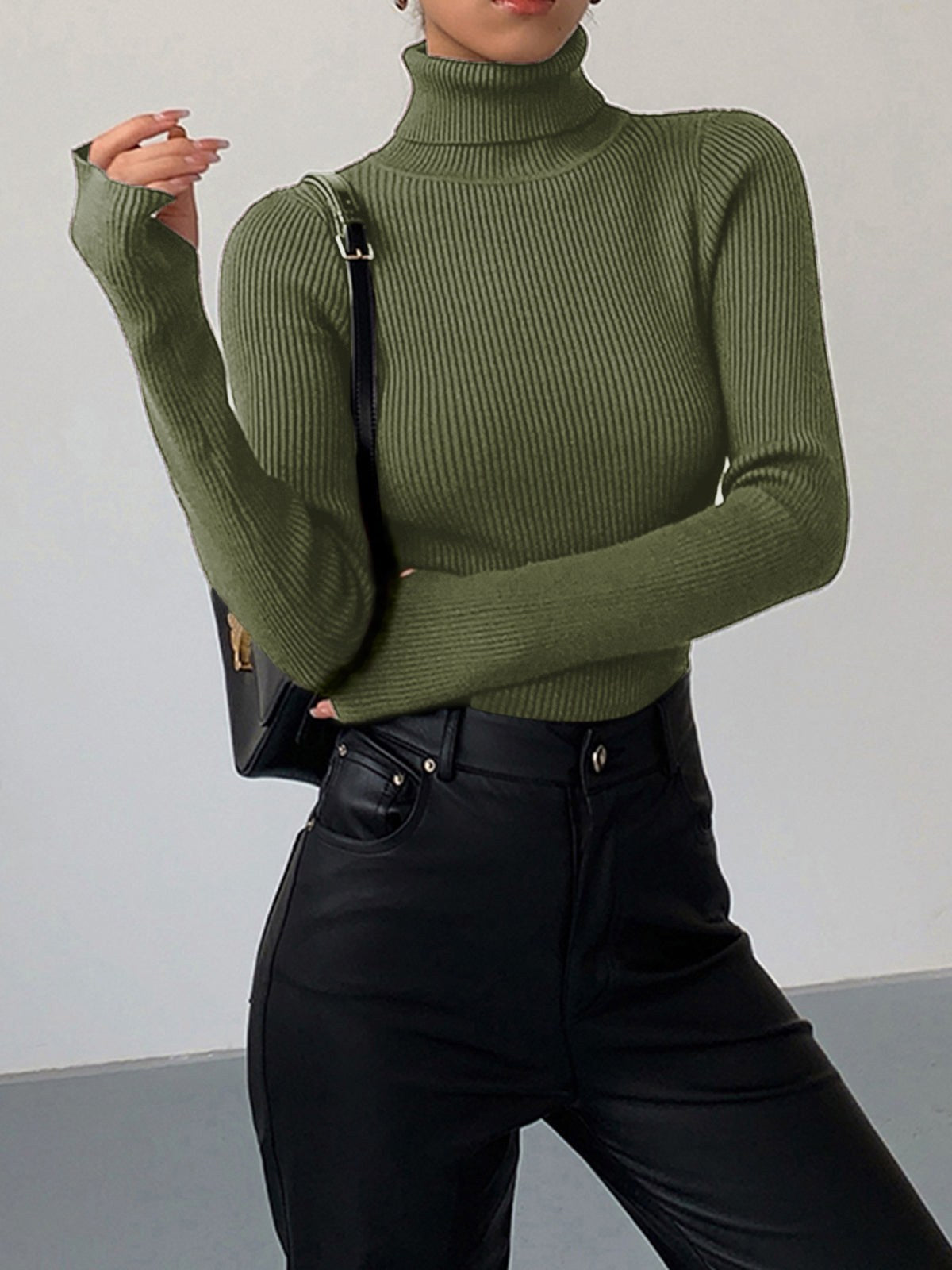 Madeleine | Women's Ribbed Turtleneck Jumper, Perfect for Everyday Wear | Everlasting Boutique