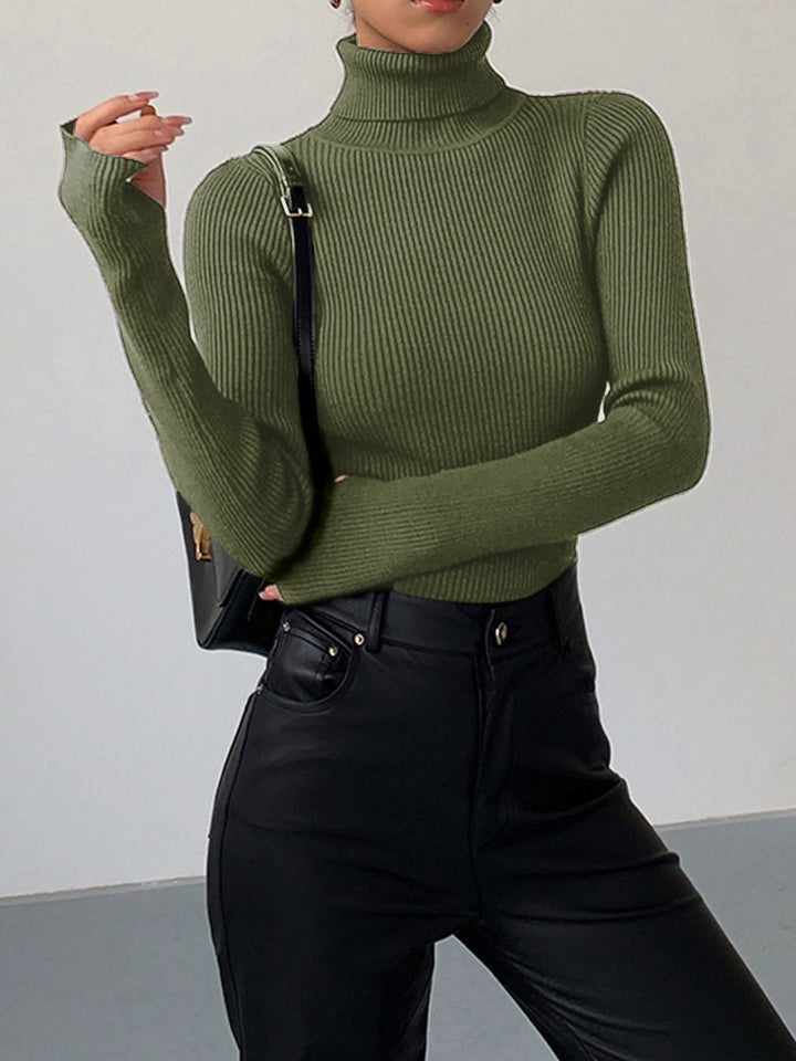 Madeleine | Women's Ribbed Turtleneck Jumper, Perfect for Everyday Wear | Everlasting Boutique