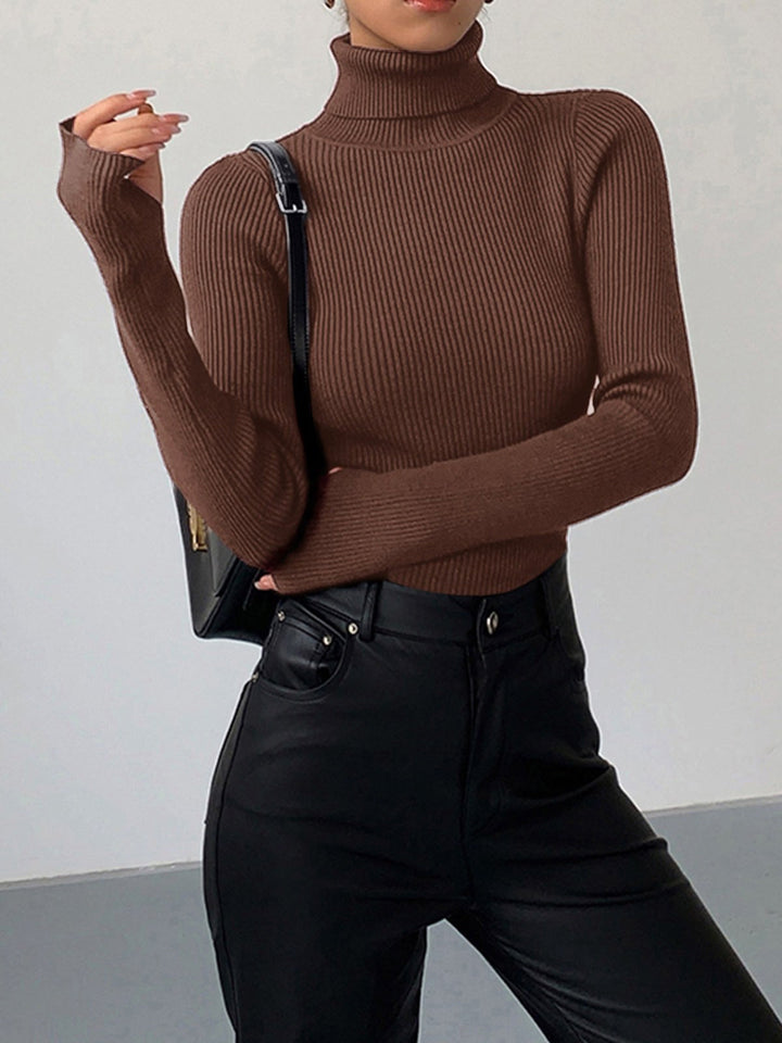 Madeleine | Women's Ribbed Turtleneck Jumper, Perfect for Everyday Wear | Everlasting Boutique