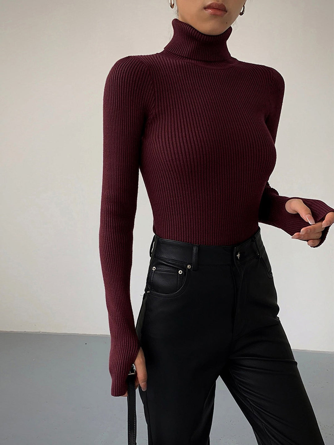 Madeleine | Women's Ribbed Turtleneck Jumper, Perfect for Everyday Wear | Everlasting Boutique