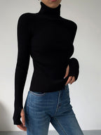 Madeleine | Women's Ribbed Turtleneck Jumper, Perfect for Everyday Wear | Everlasting Boutique