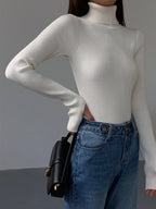 Madeleine | Women's Ribbed Turtleneck Jumper, Perfect for Everyday Wear | Everlasting Boutique