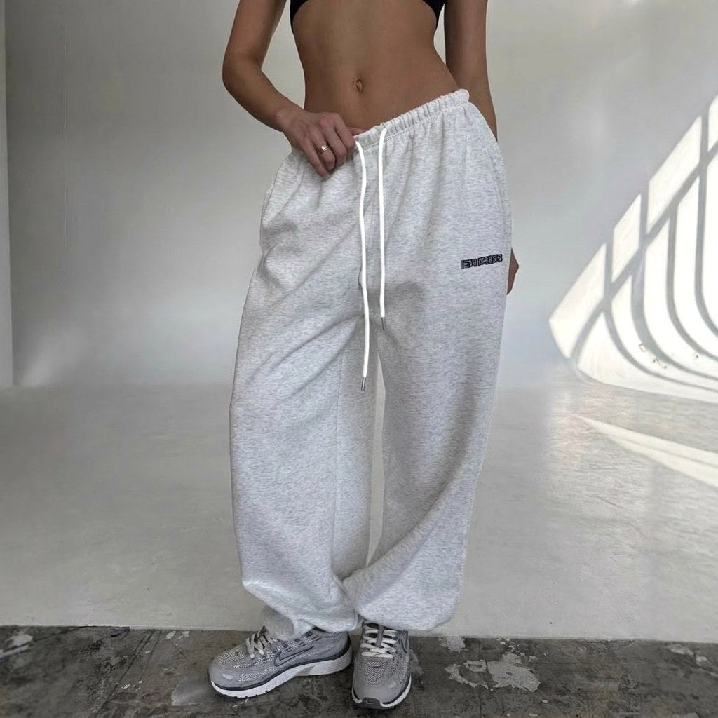 Maelle | Women's Baggy-Fit Sweatpants with Side Stripe, Wide-Leg Lounge Trousers | Everlasting Boutique | Yellow