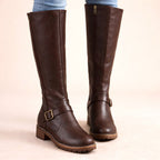 Maisie | Women's Knee-High Leather Boots, Autumn Walking Boots | Everlasting Boutique
