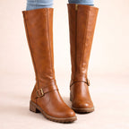 Maisie | Women's Knee-High Leather Boots, Autumn Walking Boots | Everlasting Boutique
