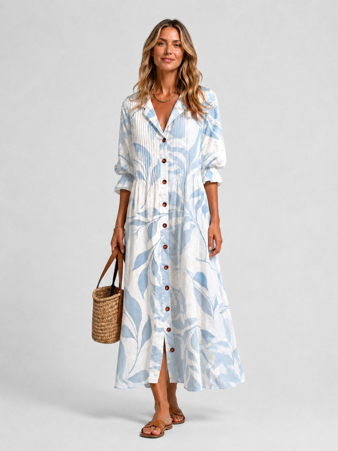 Maisie | Women's Printed Shirt Dress, Relaxed-Fit Everyday Dress | Everlasting Boutique