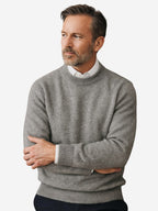 Malcolm | Men's Cashmere Pullover Jumper, Lightweight Knit Jumper | Everlasting Boutique
