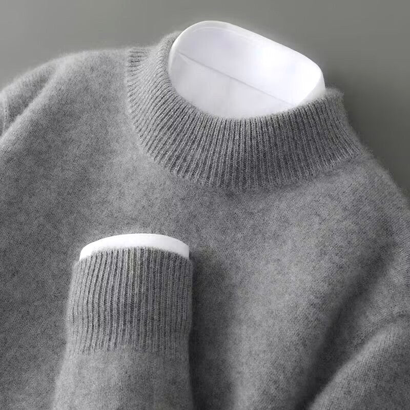Malcolm | Men's Cashmere Pullover Jumper, Lightweight Knit Jumper | Everlasting Boutique