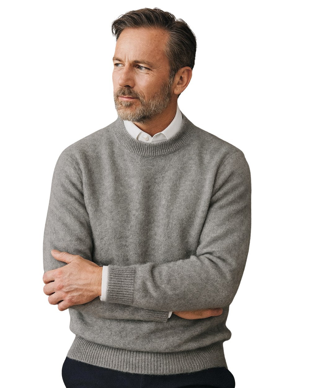 Malcolm | Men's Cashmere Pullover Jumper, Lightweight Knit Jumper | Everlasting Boutique