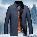 Manfred | Men's Winter Jacket with Water-Resistant Material, Functional Autumn Jacket | Everlasting Boutique | Blue