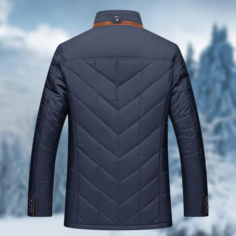 Manfred | Men's Winter Jacket with Water-Resistant Material, Functional Autumn Jacket | Everlasting Boutique | Blue