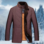 Manfred | Men's Winter Jacket with Water-Resistant Material, Functional Autumn Jacket | Everlasting Boutique | Blue