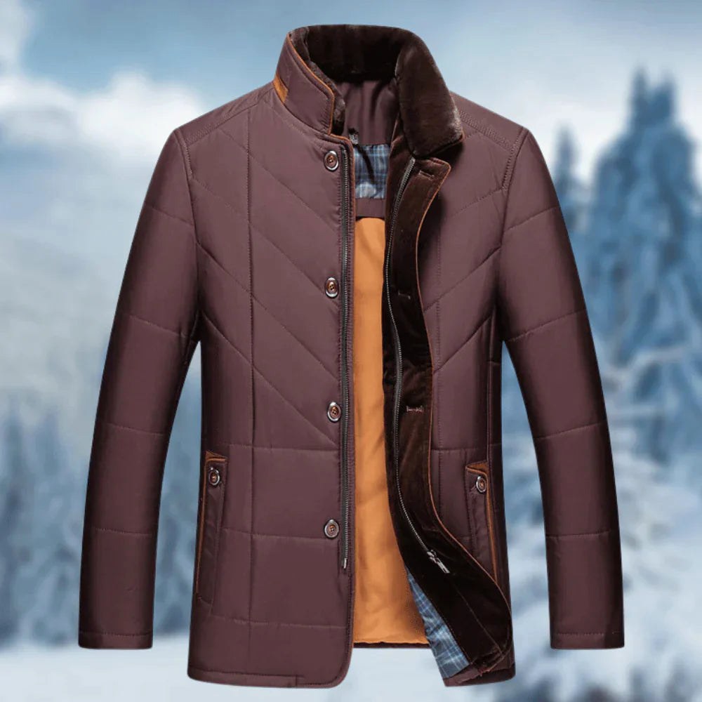 Manfred | Men's Winter Jacket with Water-Resistant Material, Functional Autumn Jacket | Everlasting Boutique | Blue