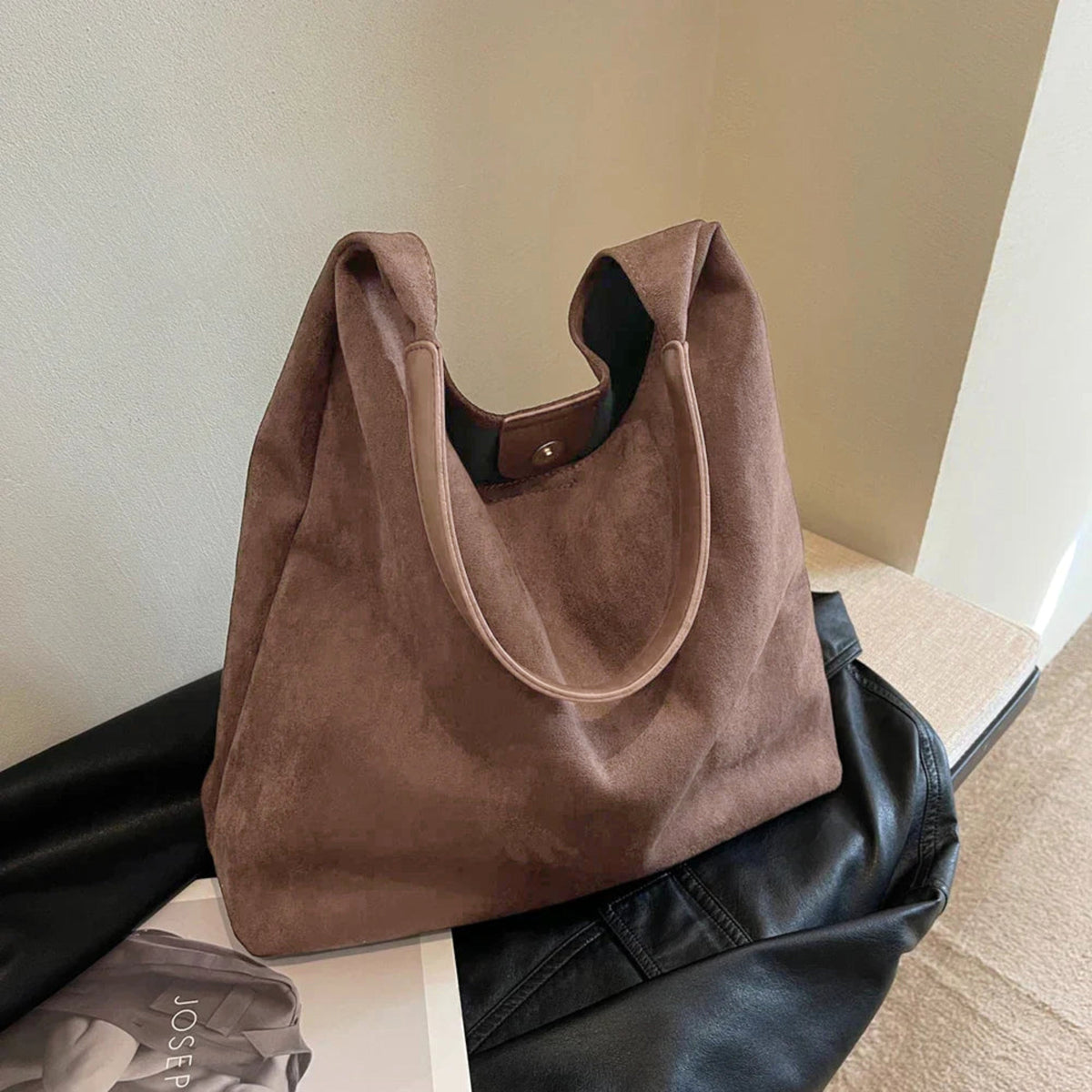 Manon | Women's Relaxed Shoulder Tote Bag, Spacious Travel Tote | Everlasting Boutique | Green