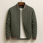 Martin | Lightweight Bomber Jacket with Contrast Details; Sporty Transitional Jacket | Everlasting Boutique