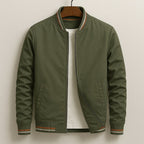 Martin | Lightweight Bomber Jacket with Contrast Details; Sporty Transitional Jacket | Everlasting Boutique