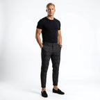 Mark | Men's Windowpane-Pattern Trousers – Elegant Business Trousers | Everlasting Boutique