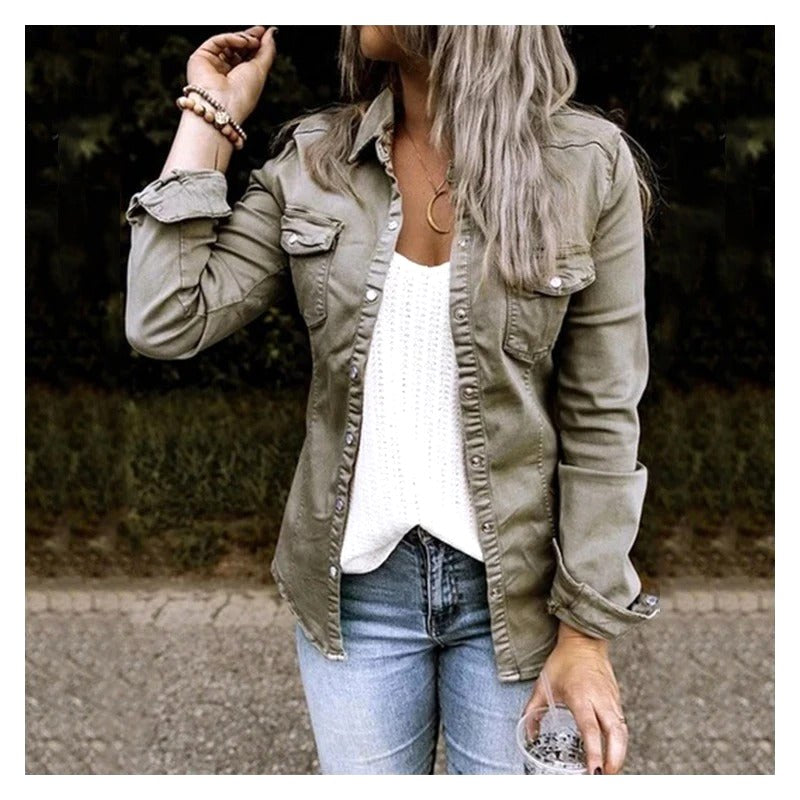 Margaret | Women's Classic Denim Jacket, Timeless Denim Jacket | Everlasting Boutique