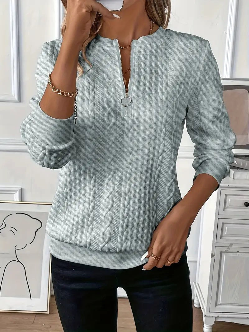Margot | Women's Quarter-Zip Knit Jumper, Perfect for Everyday Wear | Everlasting Boutique