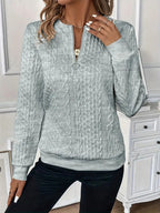 Margot | Women's Quarter-Zip Knit Jumper, Perfect for Everyday Wear | Everlasting Boutique