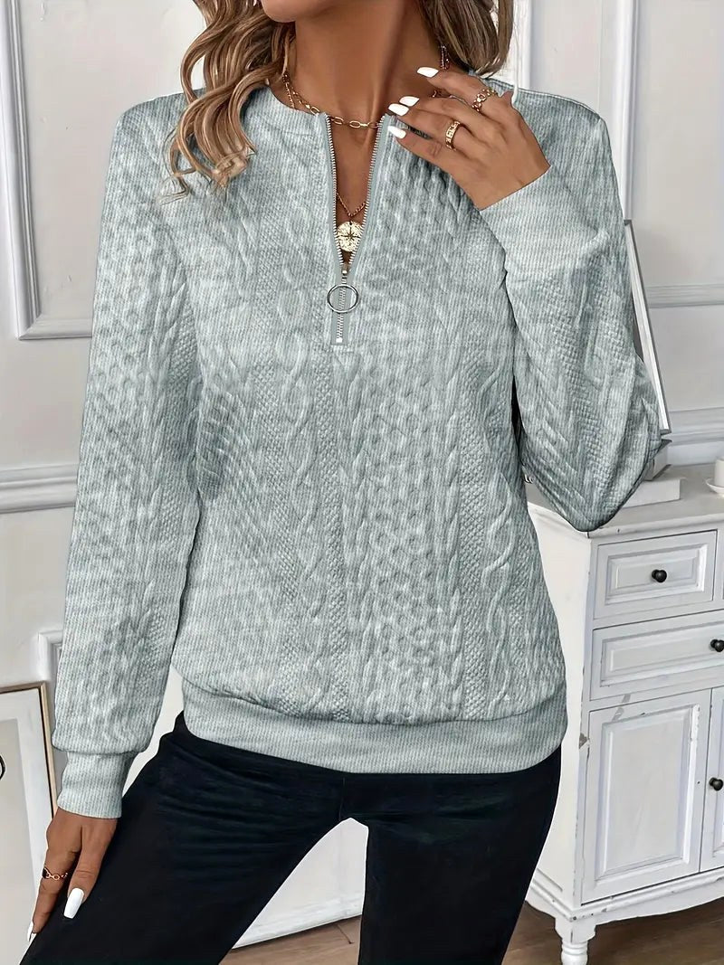Margot | Women's Quarter-Zip Knit Jumper, Perfect for Everyday Wear | Everlasting Boutique