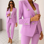 Marion | Women's Slim-Fit Two-Piece Blazer Suit – Elegant Trouser Suit | Everlasting Boutique