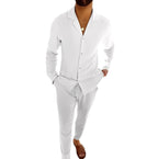 Marcus | Men's Two-Piece Set with Polo Shirt and Pants, Lightweight Set | Everlasting Boutique