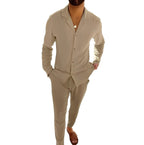 Marcus | Men's Two-Piece Set with Polo Shirt and Pants, Lightweight Set | Everlasting Boutique