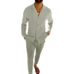 Marcus | Men's Two-Piece Set with Polo Shirt and Pants, Lightweight Set | Everlasting Boutique