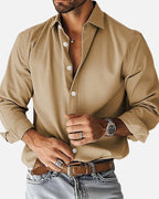 Markus | Smart Men's Shirt with Shape Retention, Durable Everyday Shirt | Everlasting Boutique | Grey