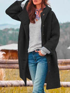 Marlene | Women's Warming Cosy Coat, Elegant Autumn Coat | Everlasting Boutique | Pink