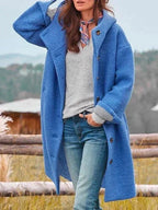 Marlene | Women's Warming Cosy Coat, Elegant Autumn Coat | Everlasting Boutique | Pink