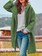 Marlene | Women's Warming Cosy Coat, Elegant Autumn Coat | Everlasting Boutique | Pink
