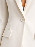 Martha | Women's Tailored Blazer and Wide-Leg Trousers Set, Smart Occasion Suit | Everlasting Boutique | Blue