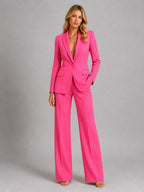 Martha | Women's Tailored Blazer and Wide-Leg Trousers Set, Smart Occasion Suit | Everlasting Boutique