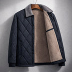 Mason | Men's Quilted Fleece Jacket, Warm Autumn Jacket | Everlasting Boutique | Black