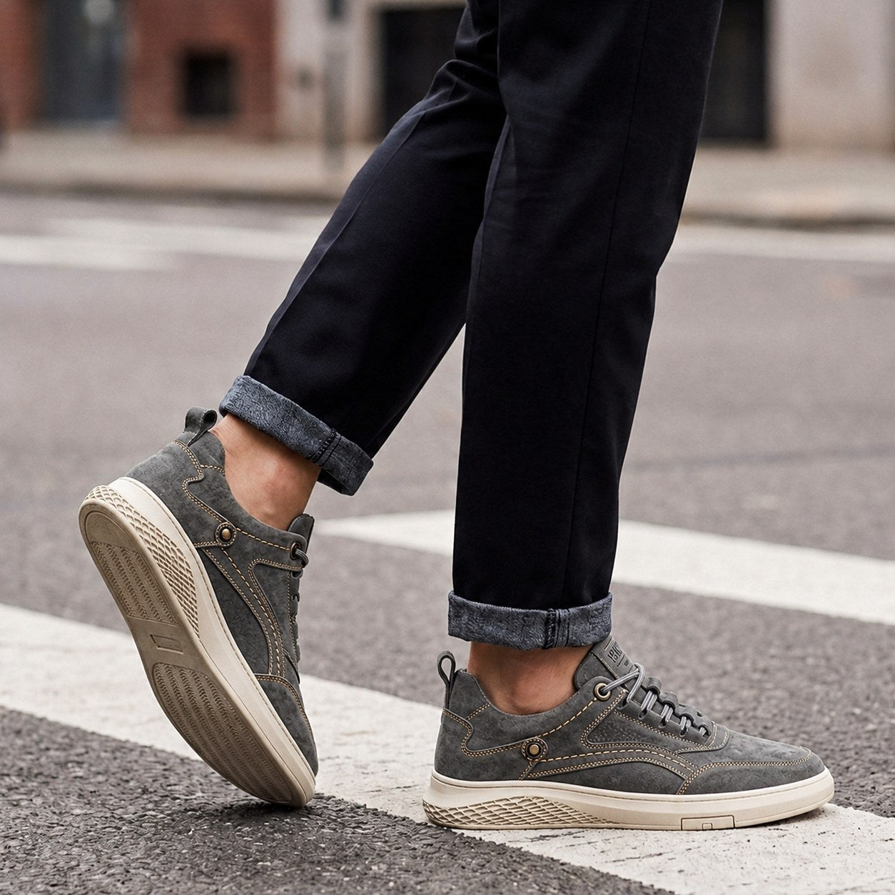 Mason | Women's Suede-Effect Retro Trainers, Everyday Trainers | Everlasting Boutique