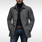 Matthias | Men's Jacket with Water-Resistant Surface, Modern Autumn Jacket | Everlasting Boutique | Grey