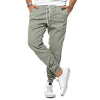 Max | Men's Slim-Fit Jogger Trousers, Drawstring Waist Casual Trousers | Everlasting Boutique | Green