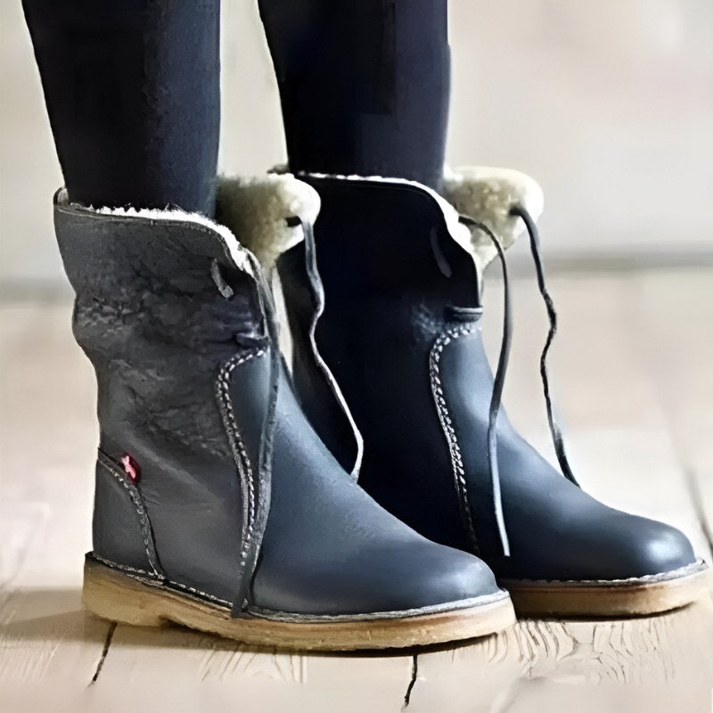 Melanie | Women's Waterproof Fur-Lined Winter Boots, Slip-On Winter Boots | Everlasting Boutique