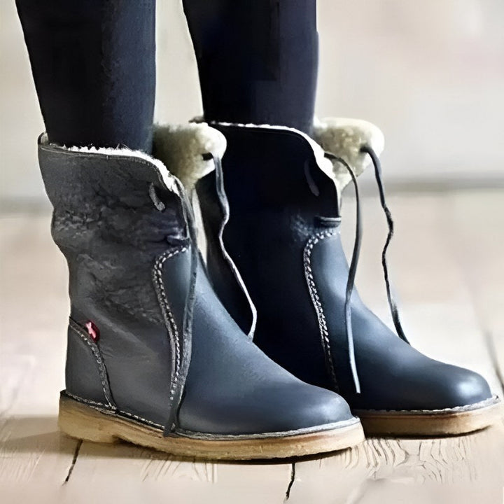 Melanie | Women's Waterproof Fur-Lined Winter Boots, Slip-On Winter Boots | Everlasting Boutique