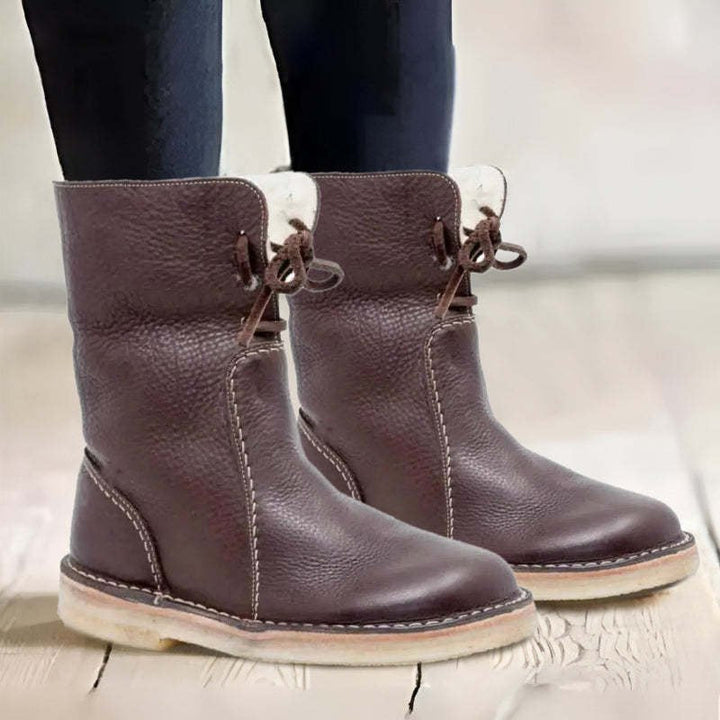 Melanie | Women's Waterproof Fur-Lined Winter Boots, Slip-On Winter Boots | Everlasting Boutique