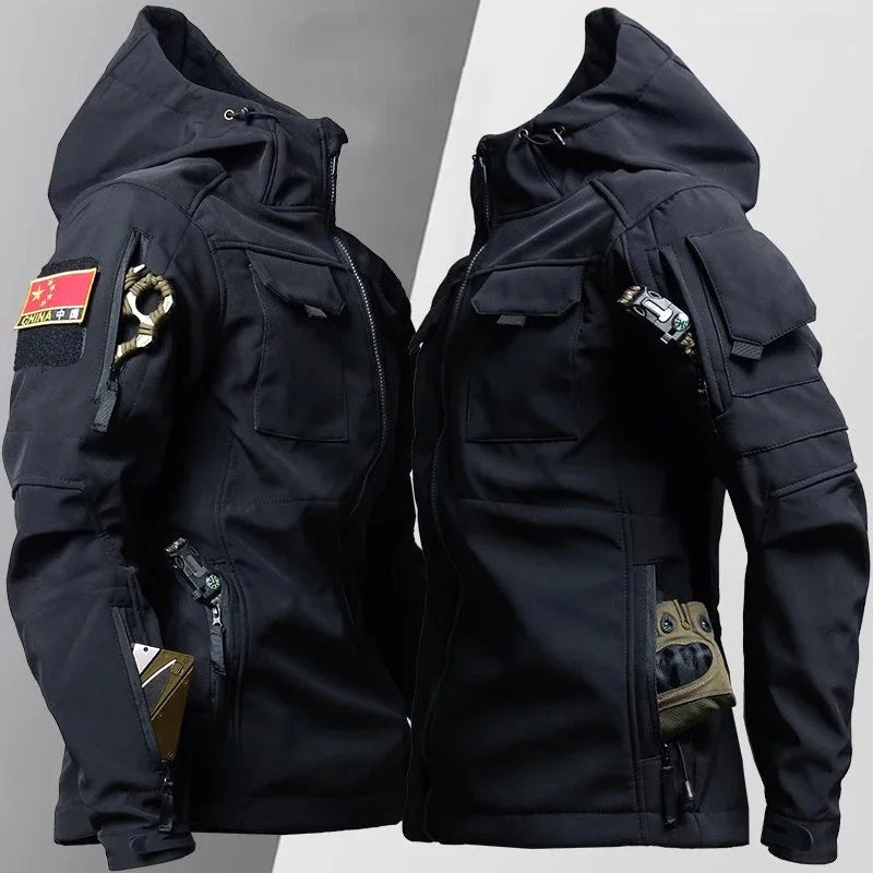 Michael | Men's Waterproof Thermal Suit with Multiple Pockets, Functional Autumn Tracksuit | Everlasting Boutique | Black 2-Pack