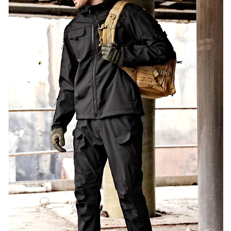 Michael | Men's Waterproof Thermal Suit with Multiple Pockets, Functional Autumn Tracksuit | Everlasting Boutique | Grey 2-Pack