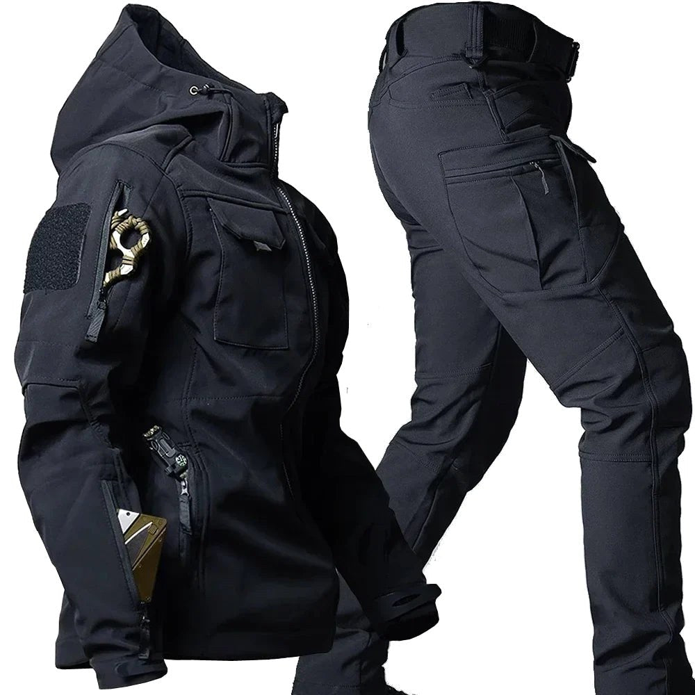 Michael | Men's Waterproof Thermal Suit with Multiple Pockets, Functional Autumn Tracksuit | Everlasting Boutique | Grey 2-Pack