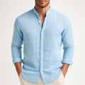 Michael | Men's Loose-Fit Natural Linen Shirt – Classic Casual Shirt | Everlasting Boutique