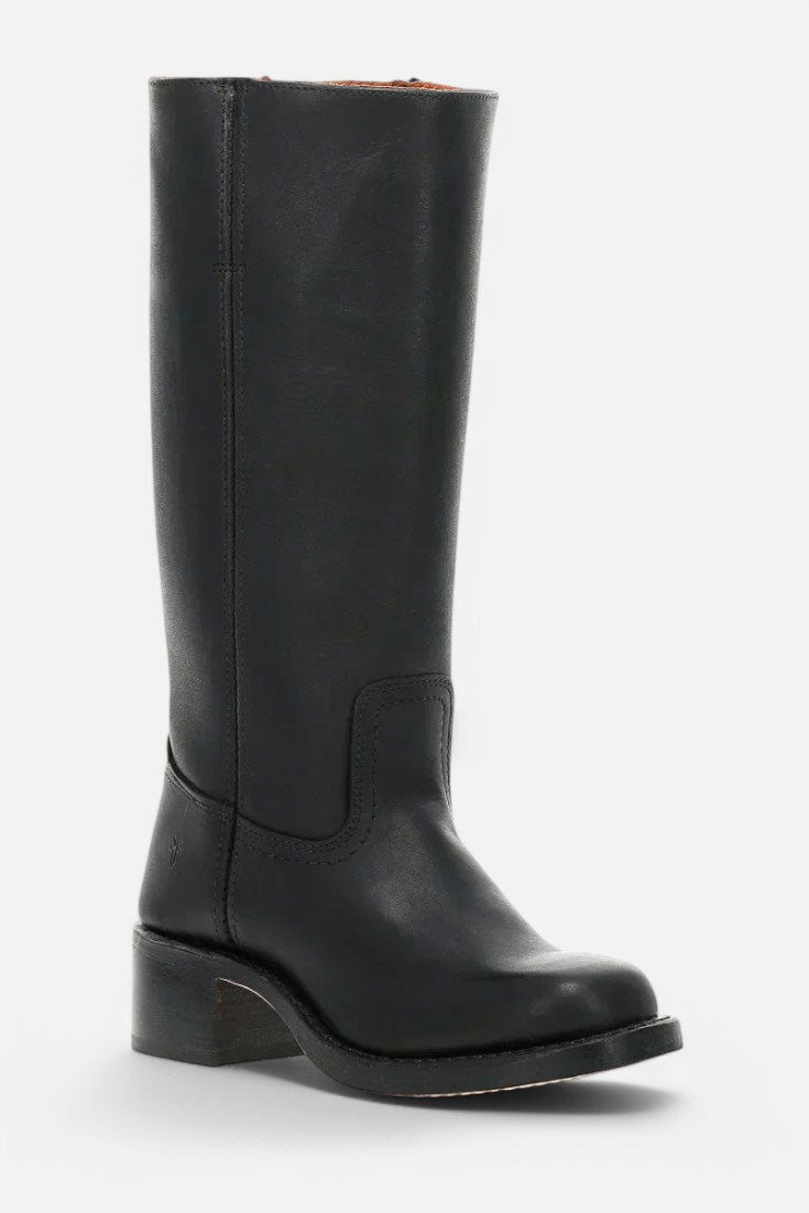 Millie | Women's Knee-High Leather Boots with Block Heel, Elegant Leather Boots | Everlasting Boutique