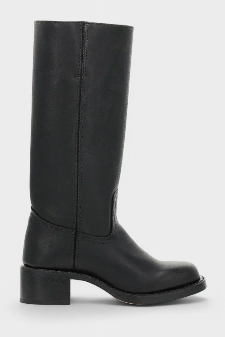 Millie | Women's Knee-High Leather Boots with Block Heel, Elegant Leather Boots | Everlasting Boutique
